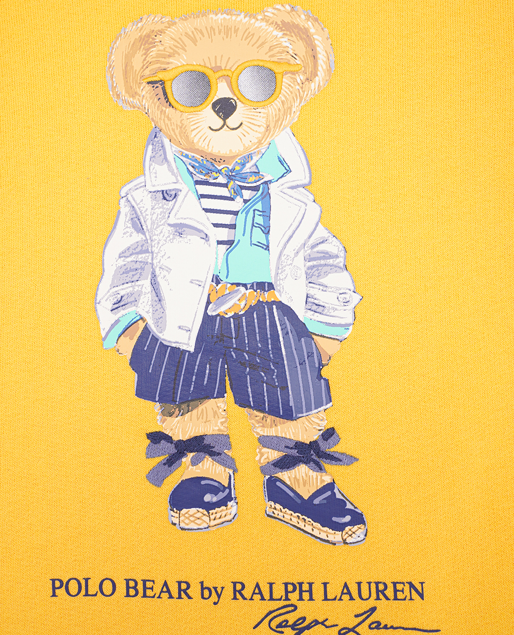 Детский свитшот Polo Bear Polo Ralph Lauren Kids 310926017001, желтый цвет • Купить в интернет-магазине Kameron