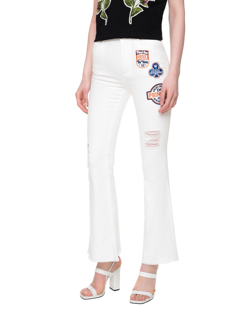 Джинси Dolce&Gabbana FTA64Z-G890C, білий колір • Купити в інтернет-магазині Kameron