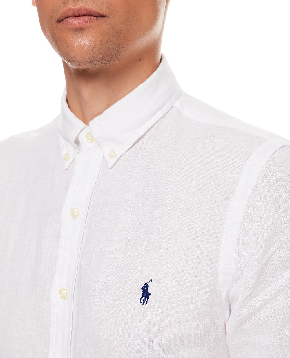 Лляна сорочка Polo Ralph Lauren 710795453008, білий колір • Купити в інтернет-магазині Kameron