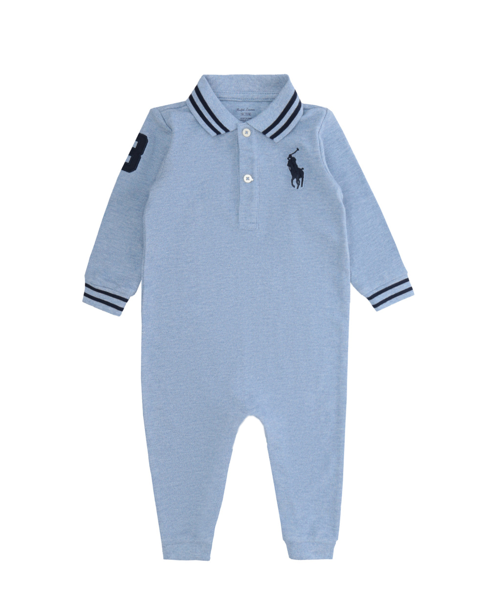 Детский человечек Polo Ralph Lauren Kids 320702711005, голубой цвет • Купить в интернет-магазине Kameron