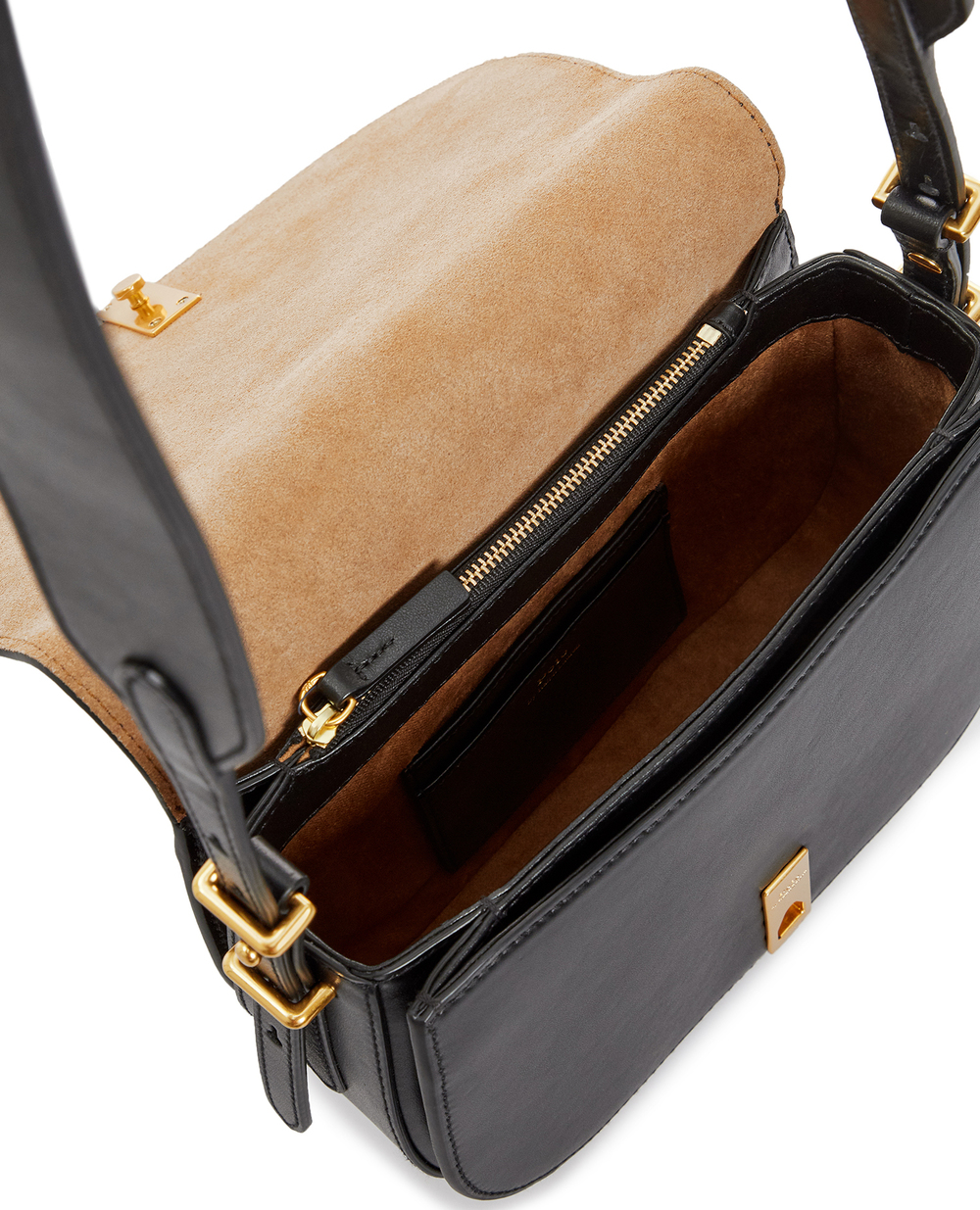 Шкіряна сумка Polo Ralph Lauren 428871325001, чорний колір • Купити в інтернет-магазині Kameron