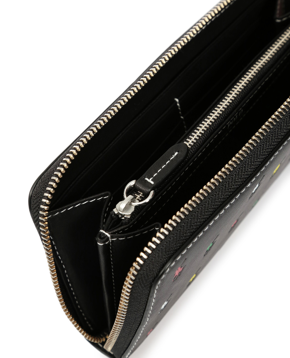 Кожаный кошелек Polo Ralph Lauren 427783895001, черный цвет • Купить в интернет-магазине Kameron