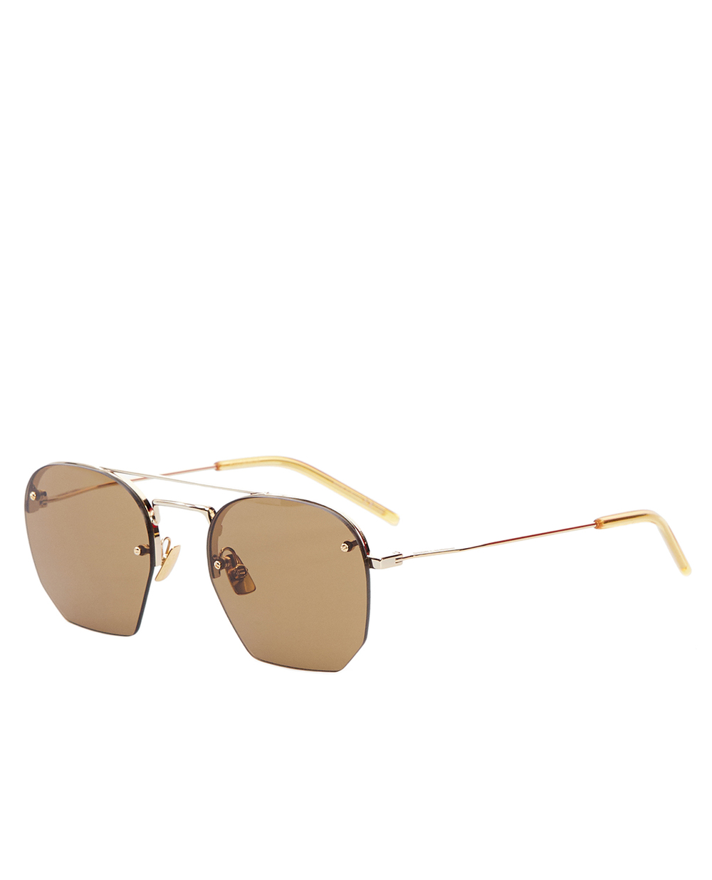 Солнцезащитные очки Saint Laurent 652334-Y9902, коричневый цвет • Купить в интернет-магазине Kameron