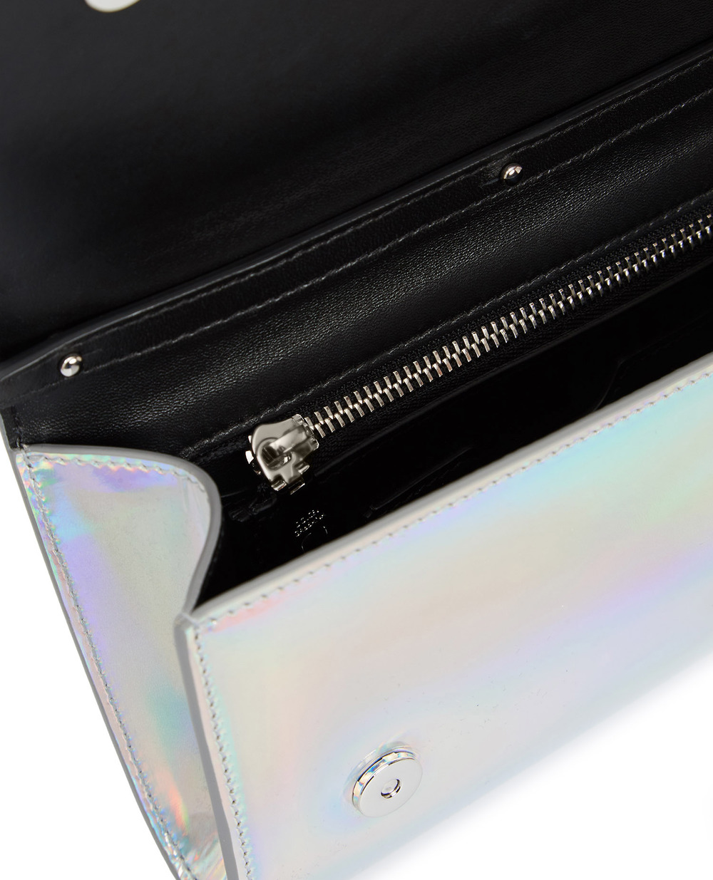 Шкіряна сумка 3.5 Dolce&Gabbana BB7082-AQ495, срібний колір • Купити в інтернет-магазині Kameron