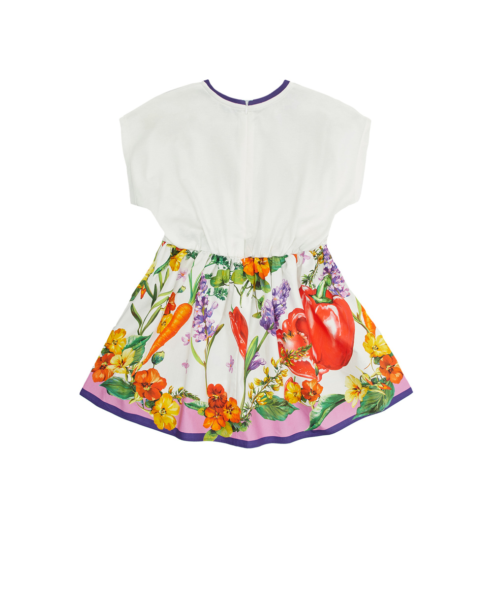 Дитяче плаття Dolce&Gabbana Kids L5JD6H-G7I1A-S, білий колір • Купити в інтернет-магазині Kameron