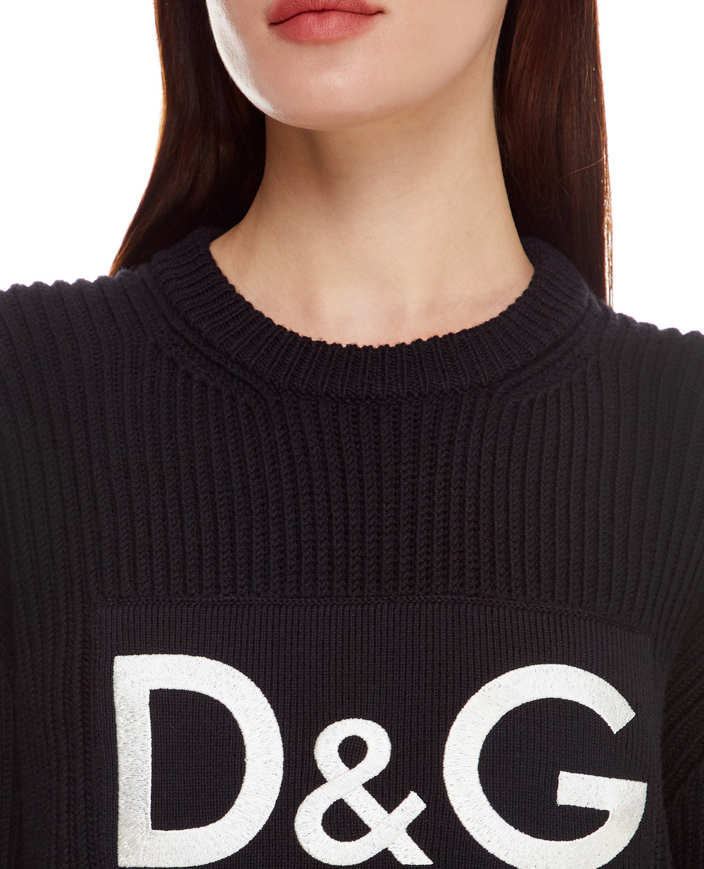 Вовняний светр Dolce&Gabbana FX243Z-JBVG5, чорний колір • Купити в інтернет-магазині Kameron
