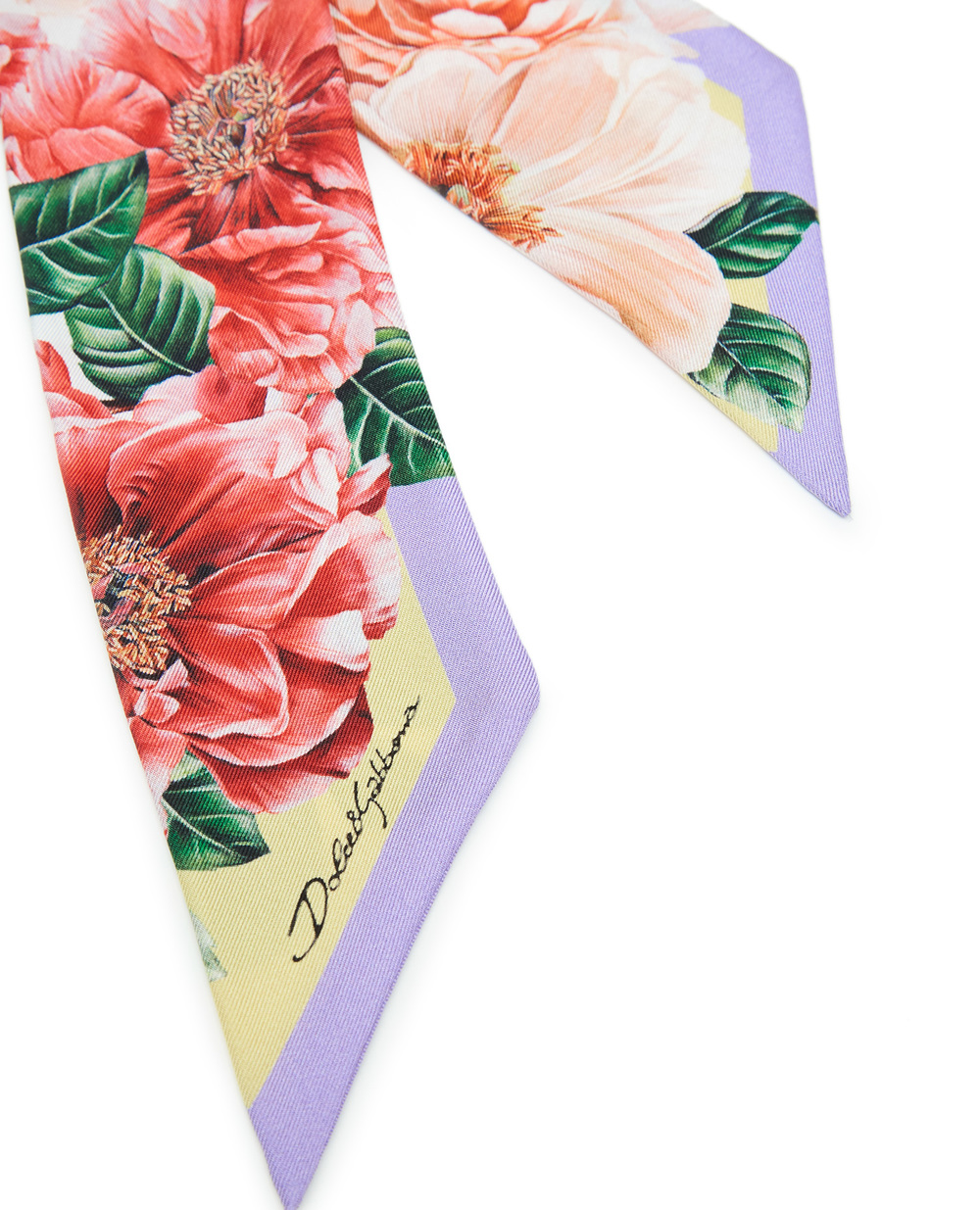 Шелковый платок Dolce&Gabbana FS215A-GDV62, разноцветный цвет • Купить в интернет-магазине Kameron