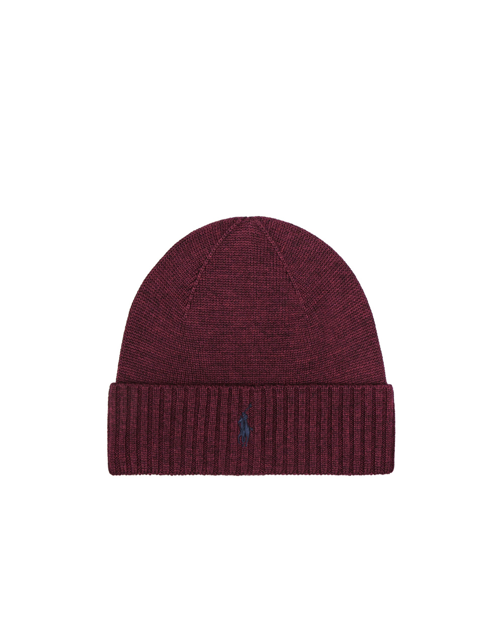 Шерстяная шапка Polo Ralph Lauren 710761415011, бордовый цвет • Купить в интернет-магазине Kameron