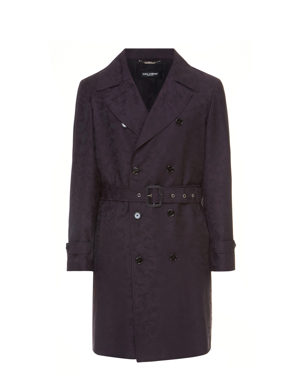 Шерстяной тренч Dolce&Gabbana G021CT-FJ2B4, фиолетовый цвет • Купить в интернет-магазине Kameron