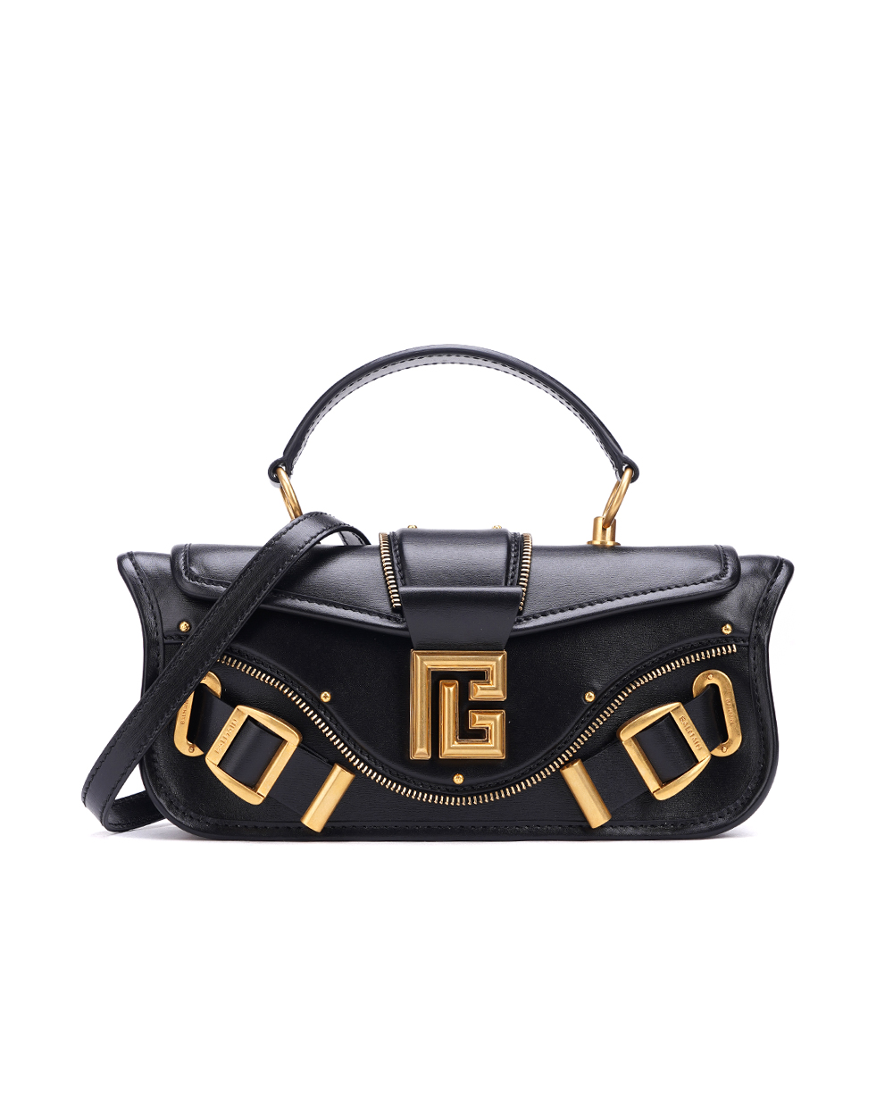 Кожаная сумка Blaze Pouch Balmain BN0AE795LSLX, черный цвет • Купить в интернет-магазине Kameron