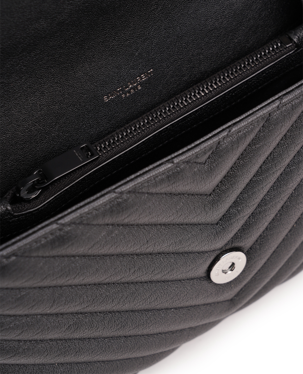 Шкіряна сумка College Medium Saint Laurent 600279-BRM08, чорний колір • Купити в інтернет-магазині Kameron