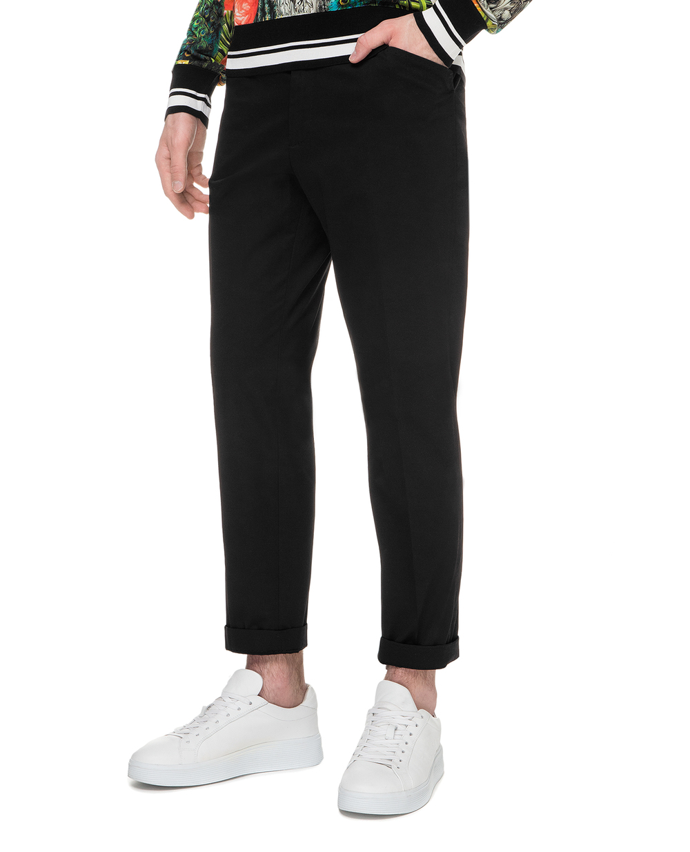 Штани Dolce&Gabbana GYTLAT-FUFIS, чорний колір • Купити в інтернет-магазині Kameron