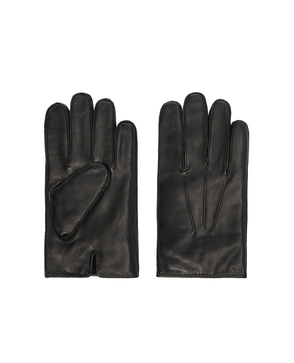 Шкіряні рукавички Polo Ralph Lauren 449777670001, чорний колір • Купити в інтернет-магазині Kameron