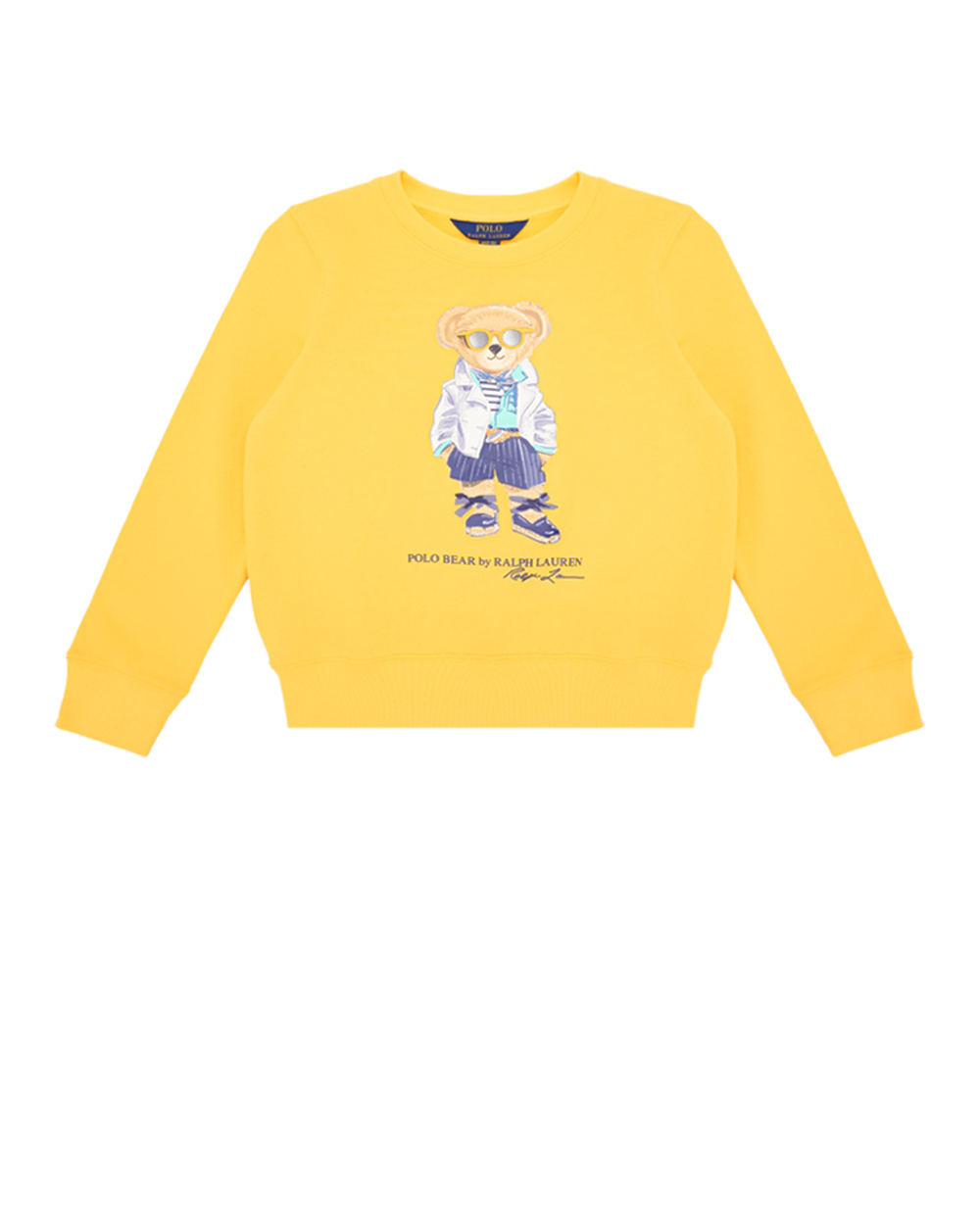 Детский свитшот Polo Bear Polo Ralph Lauren Kids 313926017001, желтый цвет • Купить в интернет-магазине Kameron