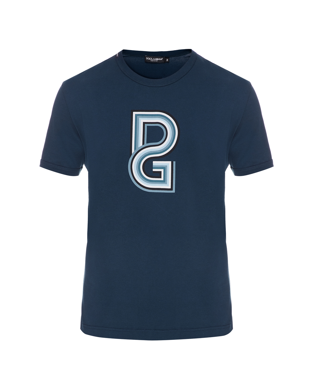 Футболка Dolce&Gabbana G8JX7T-FI70H, синий цвет • Купить в интернет-магазине Kameron