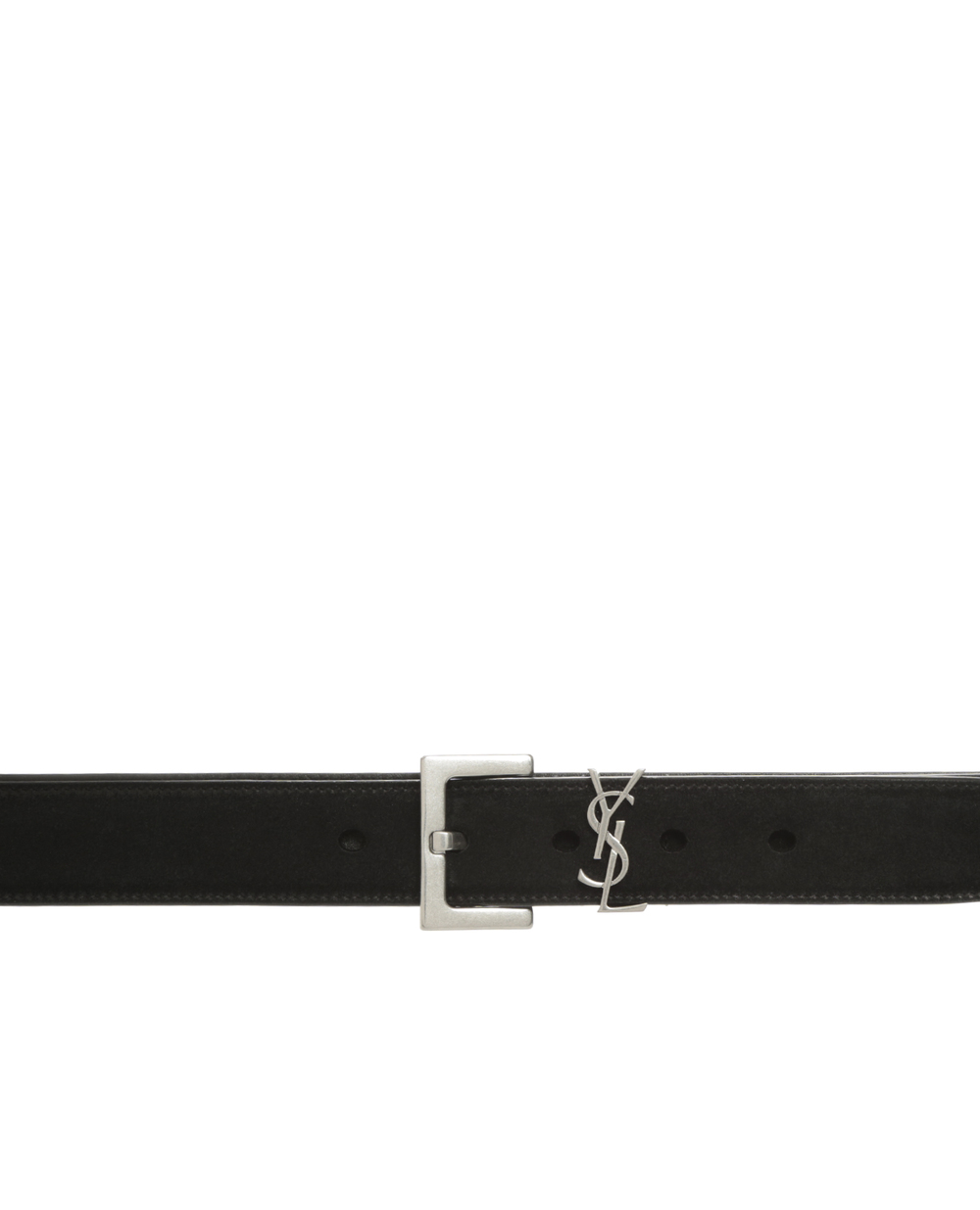 Замшевий ремінь Saint Laurent 634440-C0X0E, чорний колір • Купити в інтернет-магазині Kameron