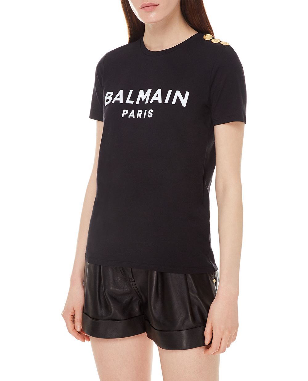 Футболка Balmain XF1EF005BB37, черный цвет • Купить в интернет-магазине Kameron