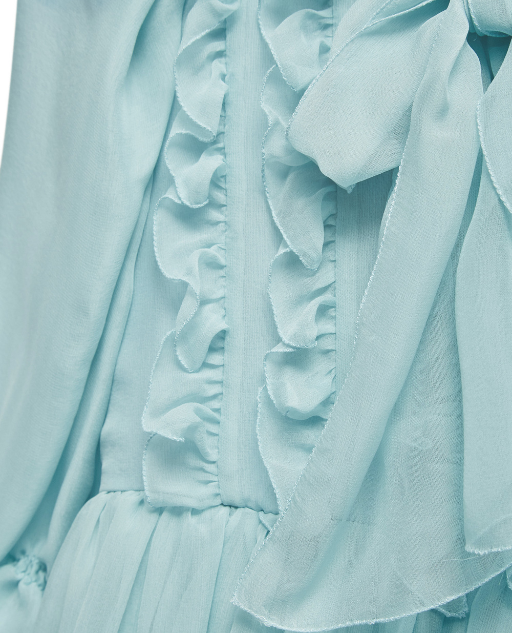 Шовкова сукня Dolce&Gabbana Kids L52DP7-FU1AT-S, блакитний колір • Купити в інтернет-магазині Kameron