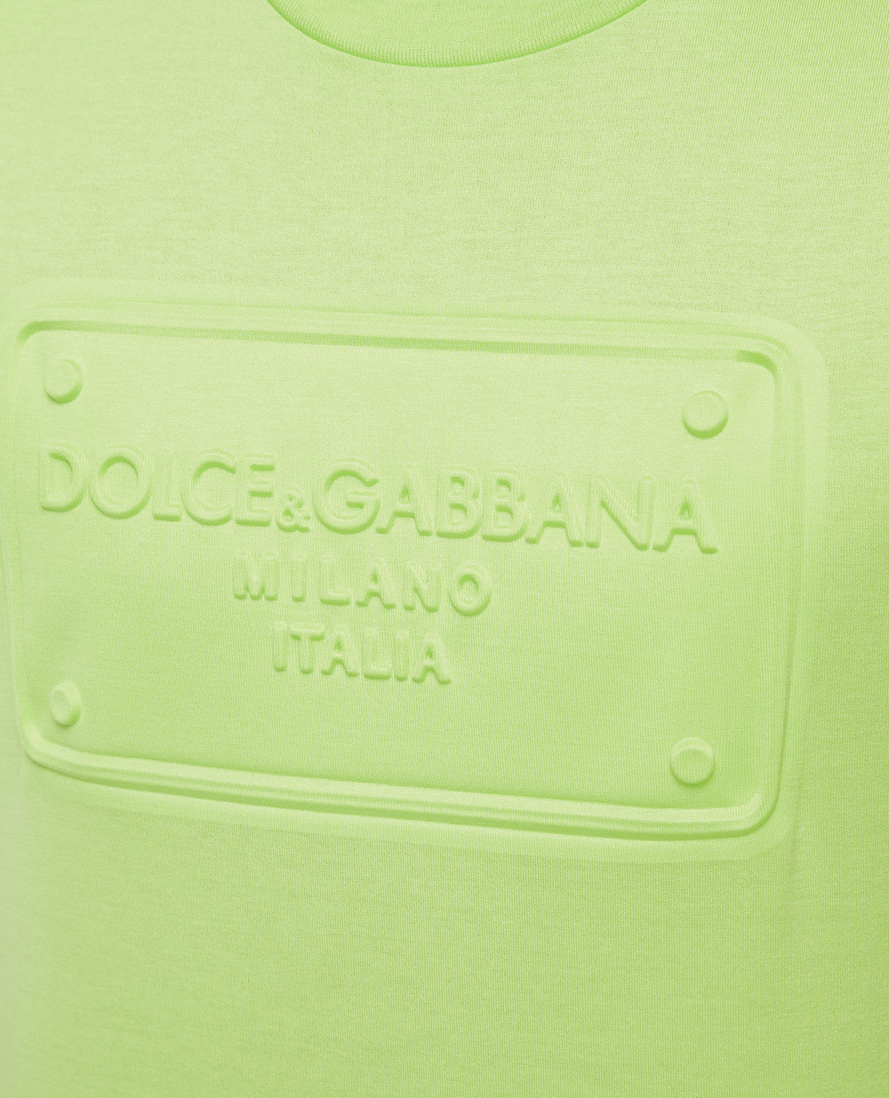 Футболка Dolce&Gabbana G8PP4Z-FU7EQ, салатовий колір • Купити в інтернет-магазині Kameron