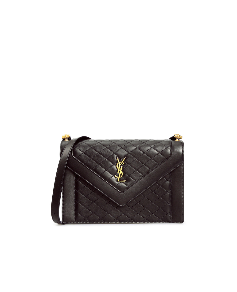 Шкіряна сумка Saint Laurent 668863-1EL07, чорний колір • Купити в інтернет-магазині Kameron