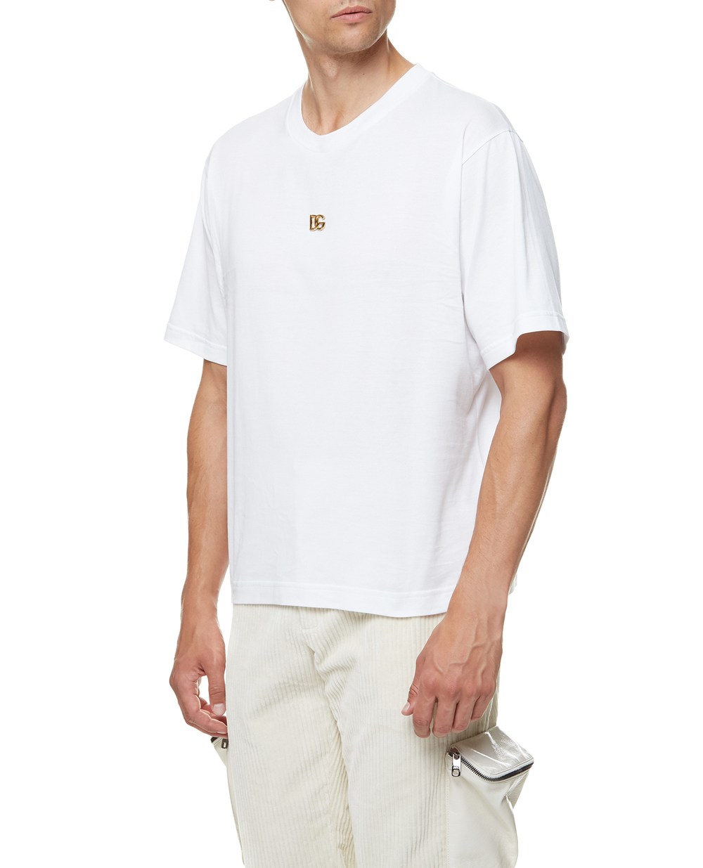 Футболка Dolce&Gabbana G8NC5Z-G7A0W, белый цвет • Купить в интернет-магазине Kameron