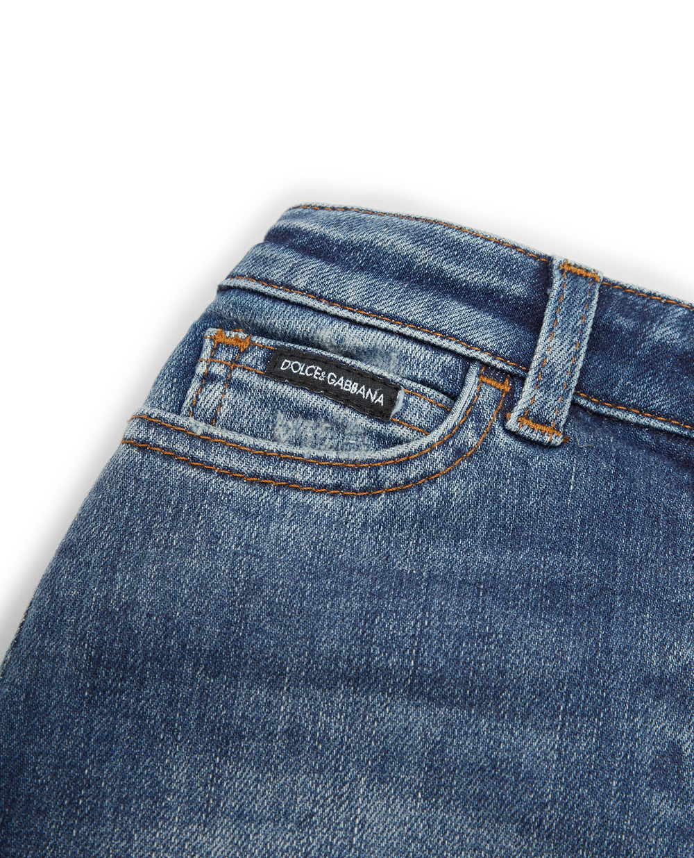 Детская джинсовая юбка Dolce&Gabbana Kids L54I60-LDB20-B, синий цвет • Купить в интернет-магазине Kameron
