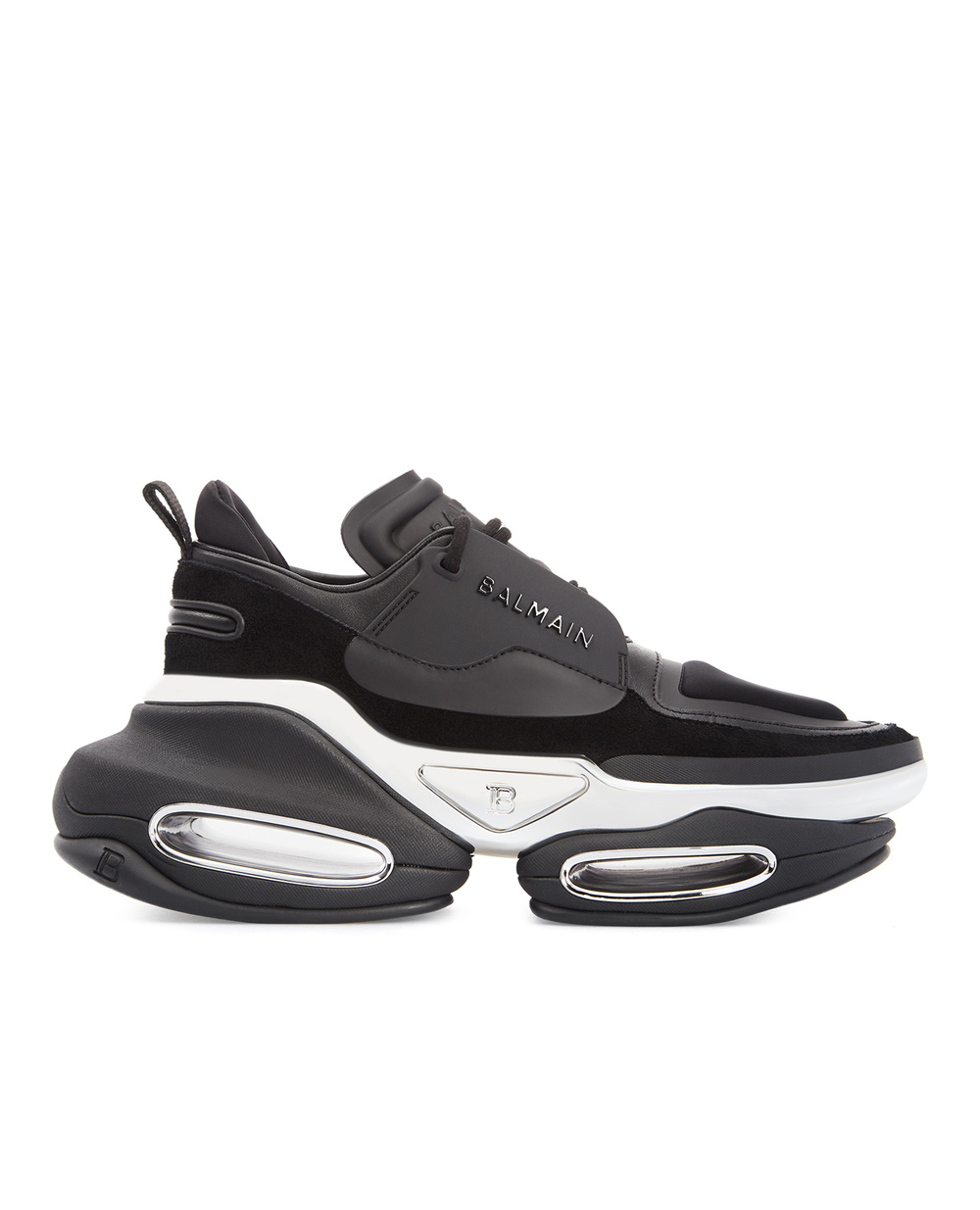 Кожаные кроссовки Balmain WN1VI541TRPY, черный цвет • Купить в интернет-магазине Kameron