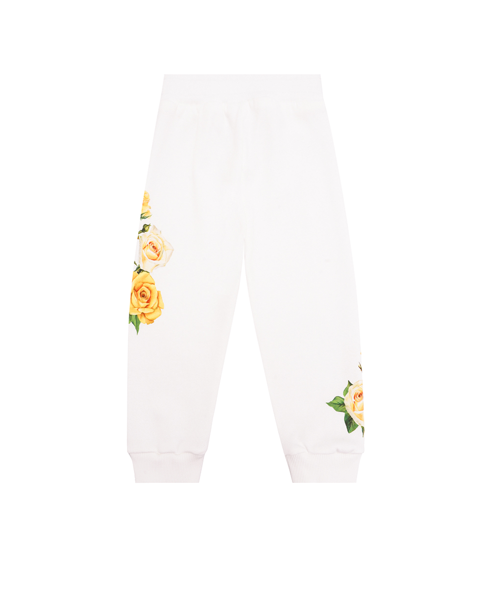 Детские спортивные брюки (костюм) Dolce&Gabbana Kids L2JPC9-G7K6R, белый цвет • Купить в интернет-магазине Kameron
