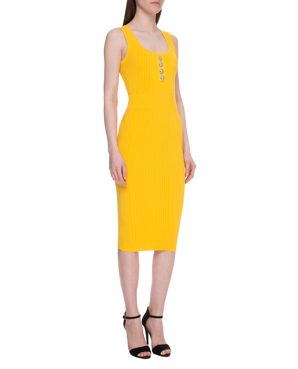 Сукня Balmain TF06527K063, жовтий колір • Купити в інтернет-магазині Kameron
