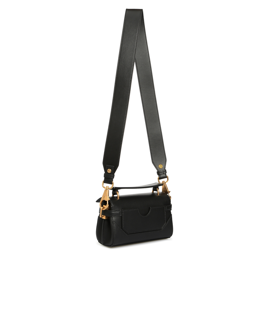 Шкіряна сумка B-Buzz 19 Balmain XN1AE716LPRS, чорний колір • Купити в інтернет-магазині Kameron