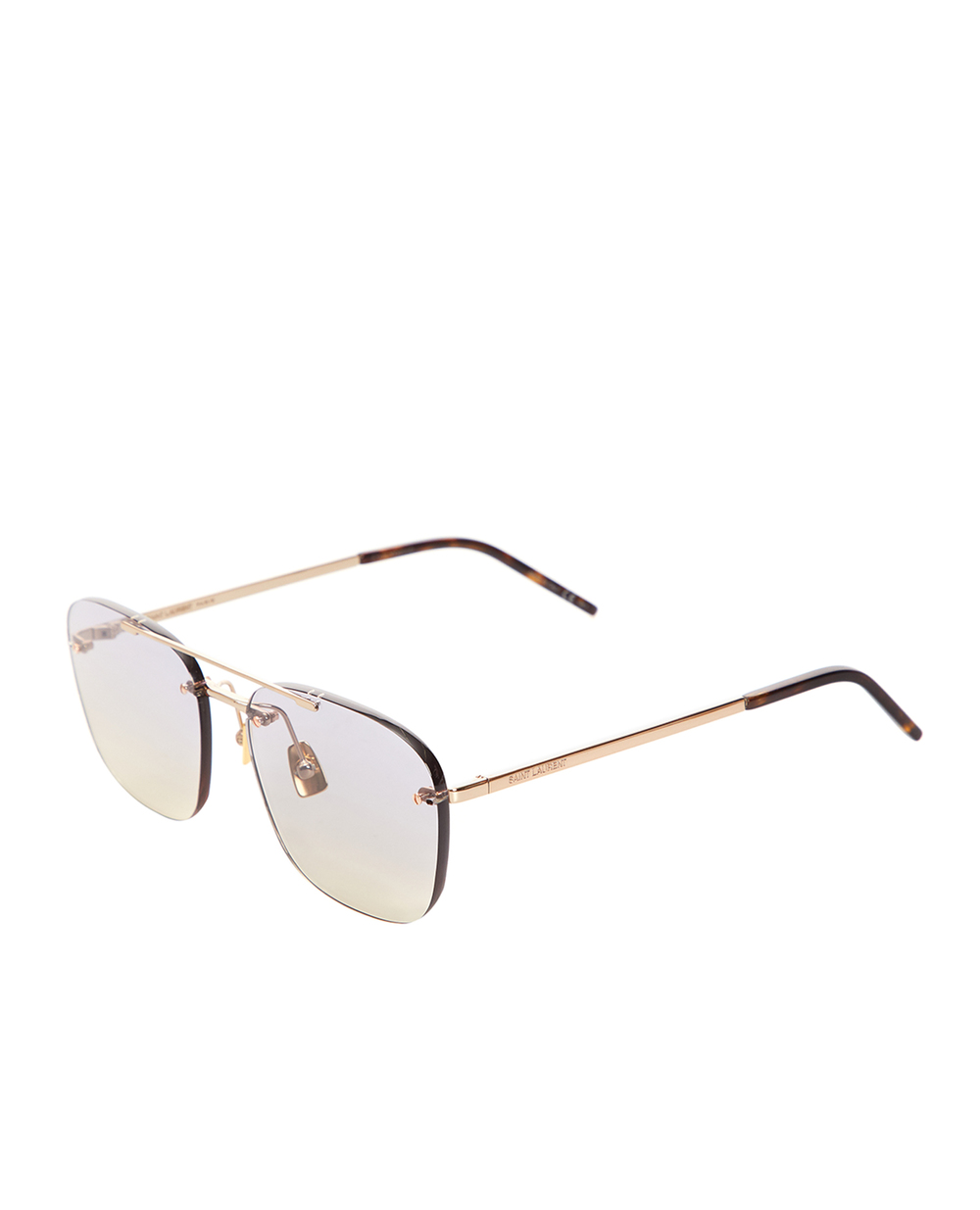 Солнцезащитные очки Saint Laurent 679559-Y9902, золотой цвет • Купить в интернет-магазине Kameron
