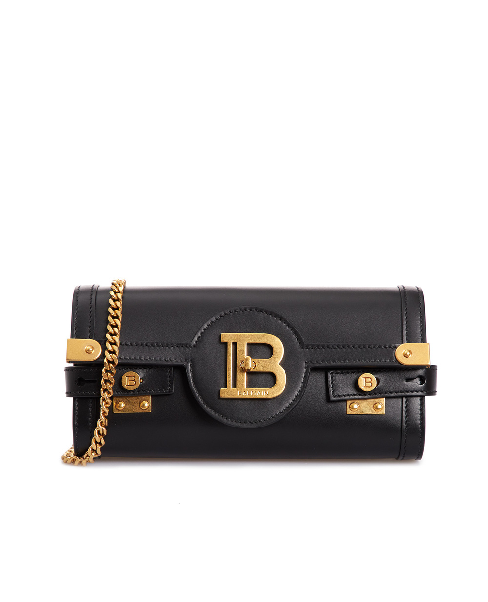 Шкіряна сумка B-Buzz 23 Balmain CN1LE596LAVE, чорний колір • Купити в інтернет-магазині Kameron