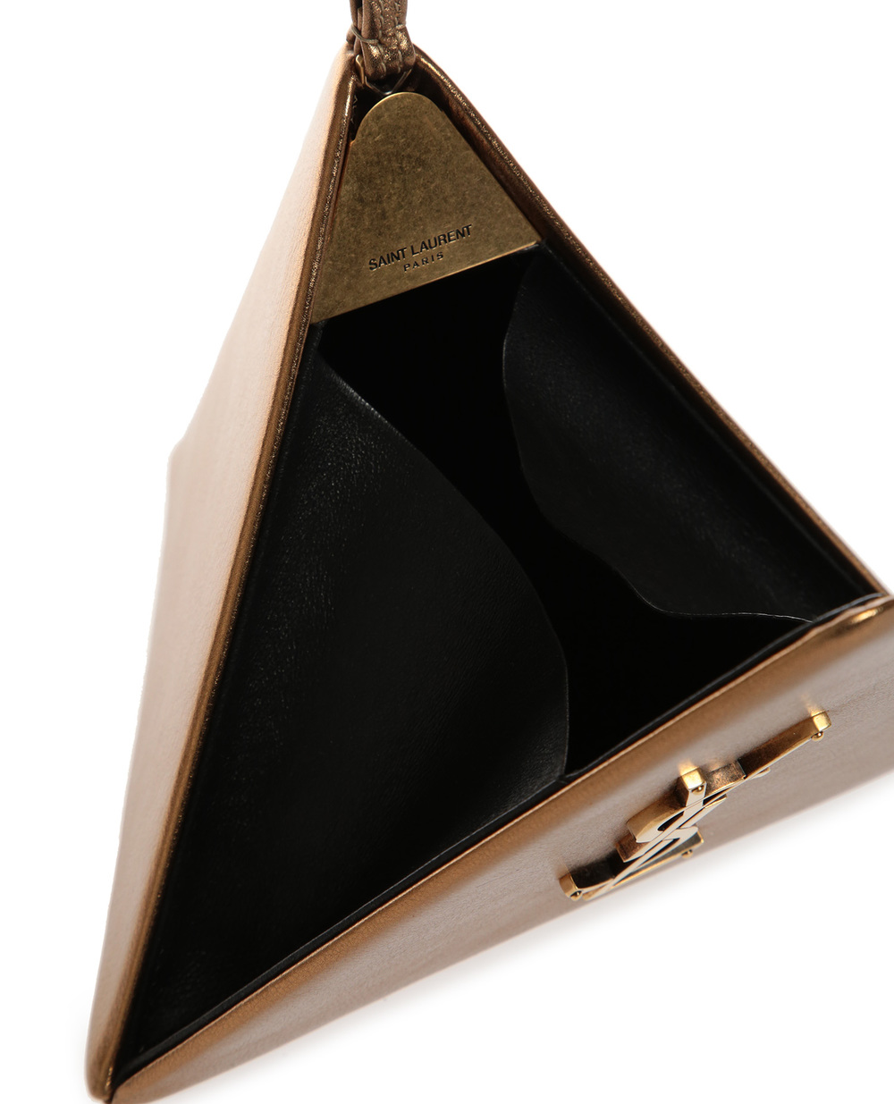 Шкіряна сумка Pyramid Saint Laurent 533469-09E0W, бронзовий колір • Купити в інтернет-магазині Kameron
