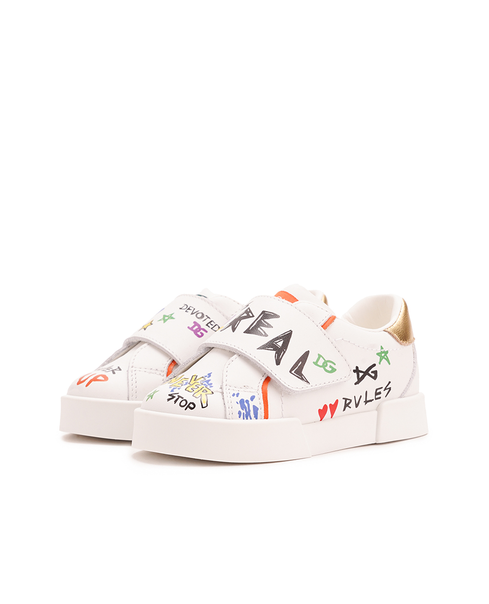 Дитячі кросівки Dolce&Gabbana Kids DN0143-AX708, білий колір • Купити в інтернет-магазині Kameron