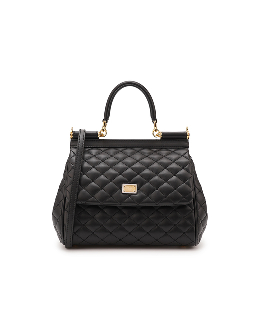 Dolce&Gabbana Шкіряна сумка Sicily Medium - Артикул: BB6003-AV967