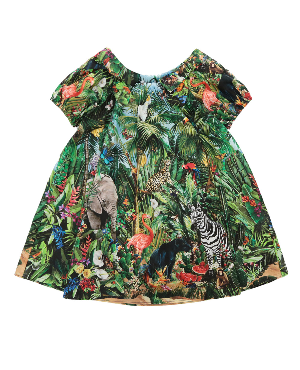 Платье Dolce&Gabbana Kids L22DI9-G7WOE, зеленый цвет • Купить в интернет-магазине Kameron