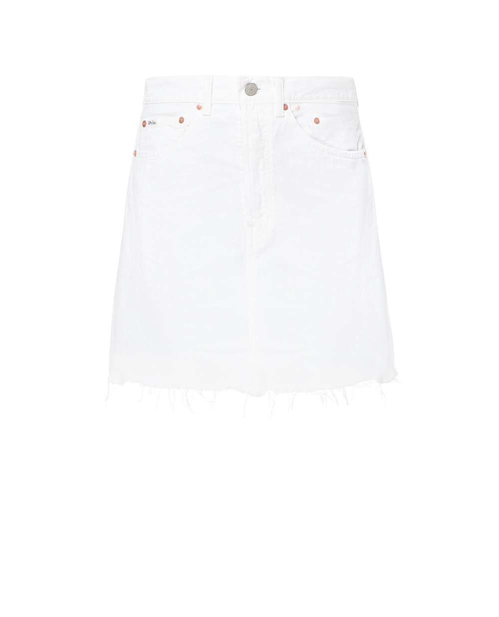 Джинсовая юбка Polo Ralph Lauren 211903405001, белый цвет • Купить в интернет-магазине Kameron