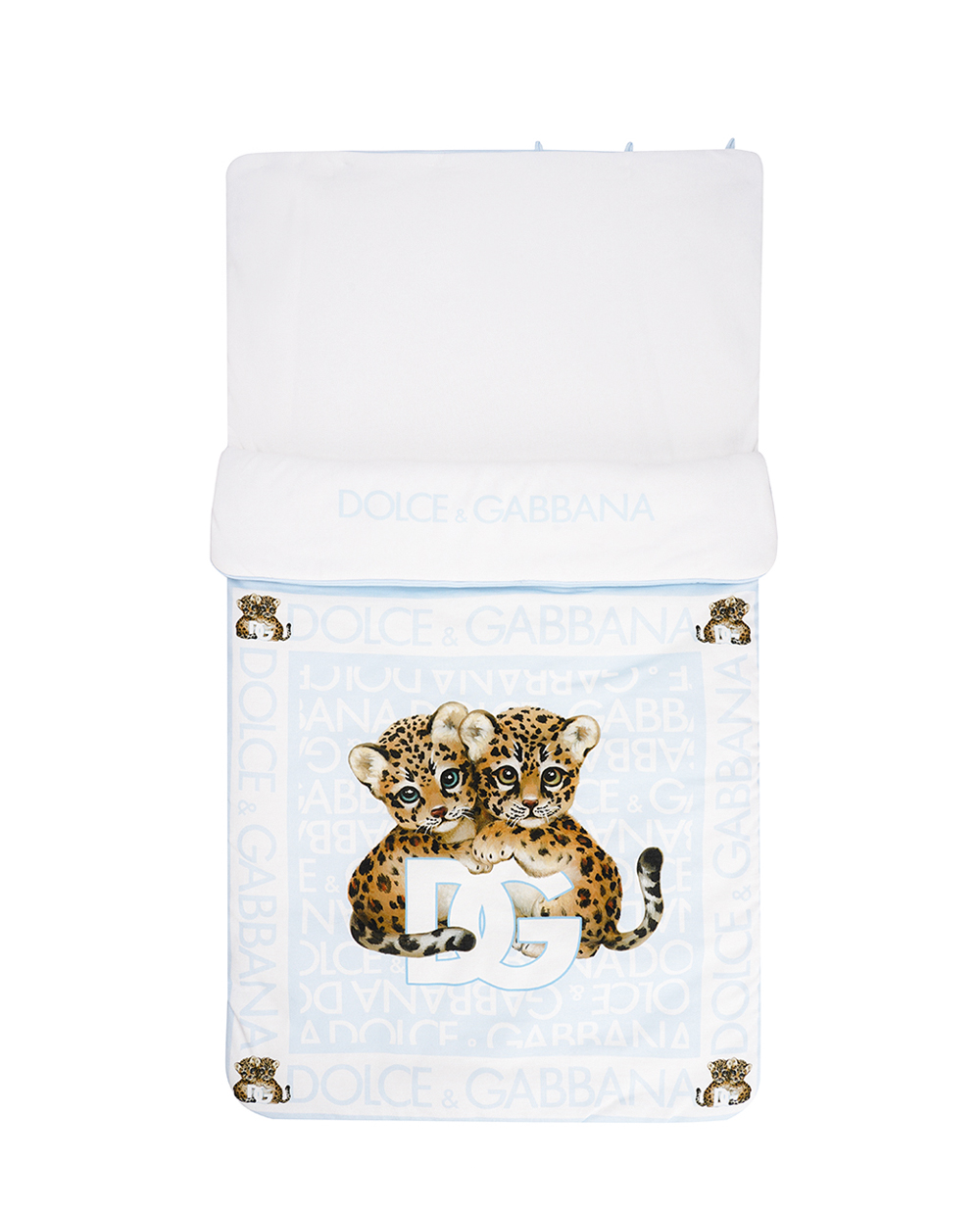  Дитячий конверт Dolce&Gabbana Kids LNJAD8-G7KQ9, блакитний колір • Купити в інтернет-магазині Kameron