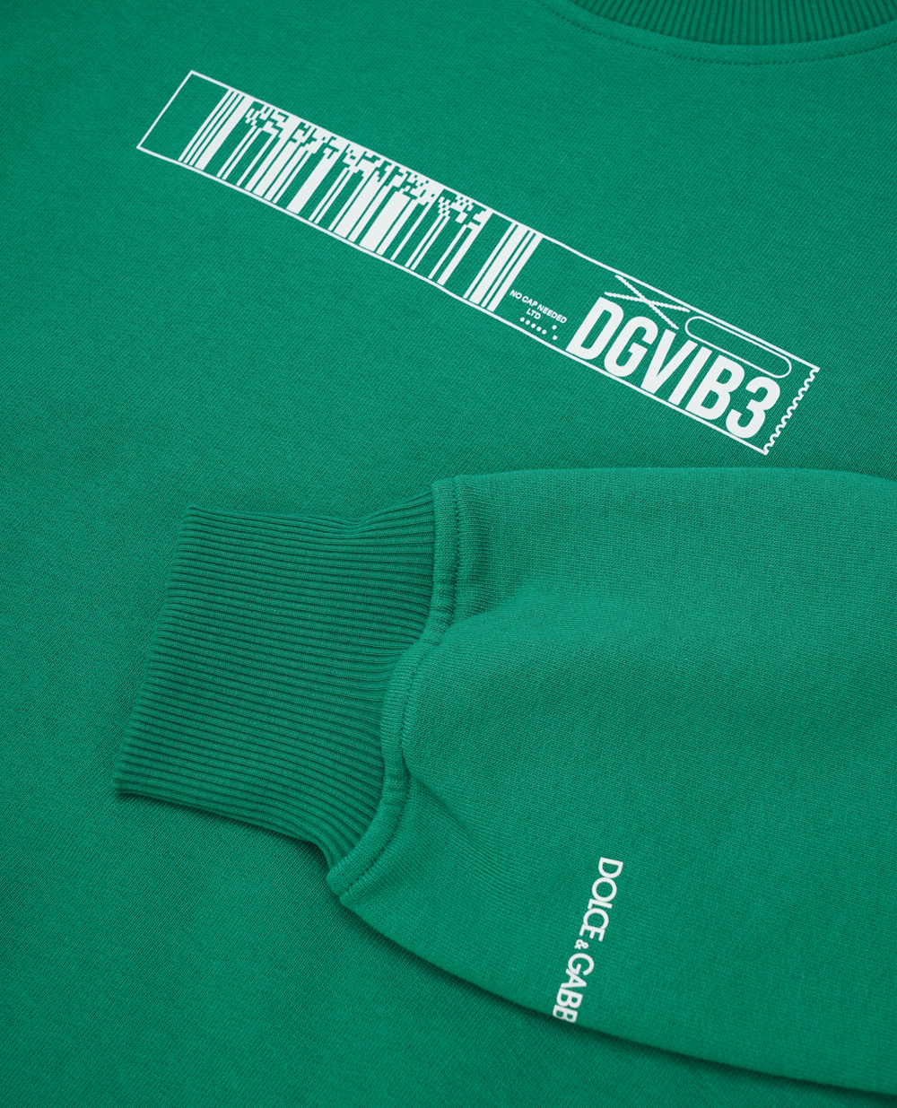 Детский свитшот Dolce&Gabbana Kids L7JWJR-G7M7A, зеленый цвет • Купить в интернет-магазине Kameron
