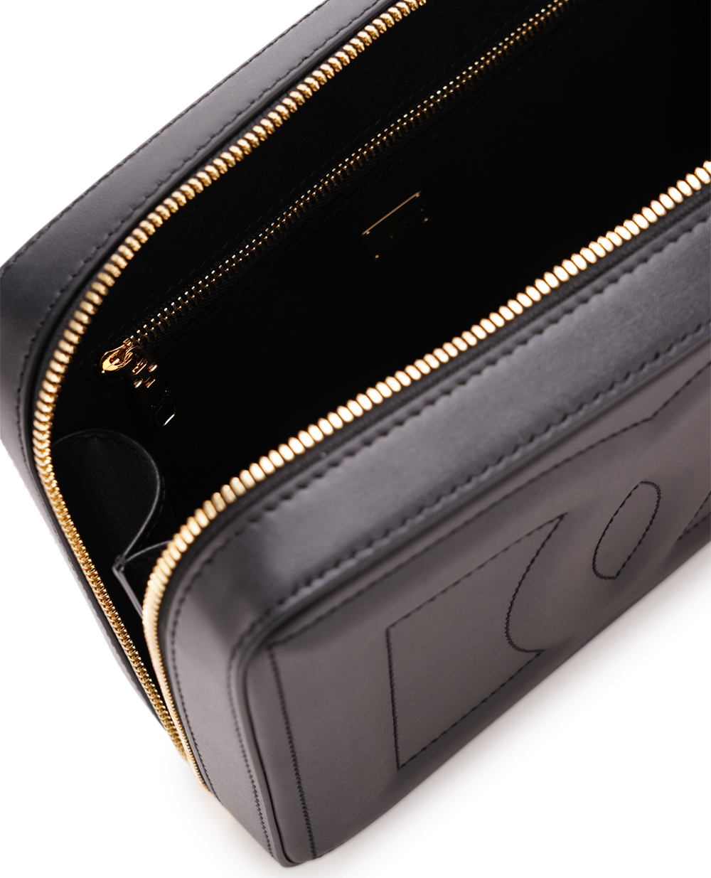 Кожаная сумка DG Logo Medium Dolce&Gabbana BB7290-AW576, черный цвет • Купить в интернет-магазине Kameron