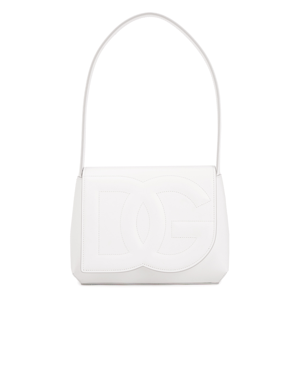 Шкіряна сумка DG Logo Dolce&Gabbana BB7516-AW576, білий колір • Купити в інтернет-магазині Kameron