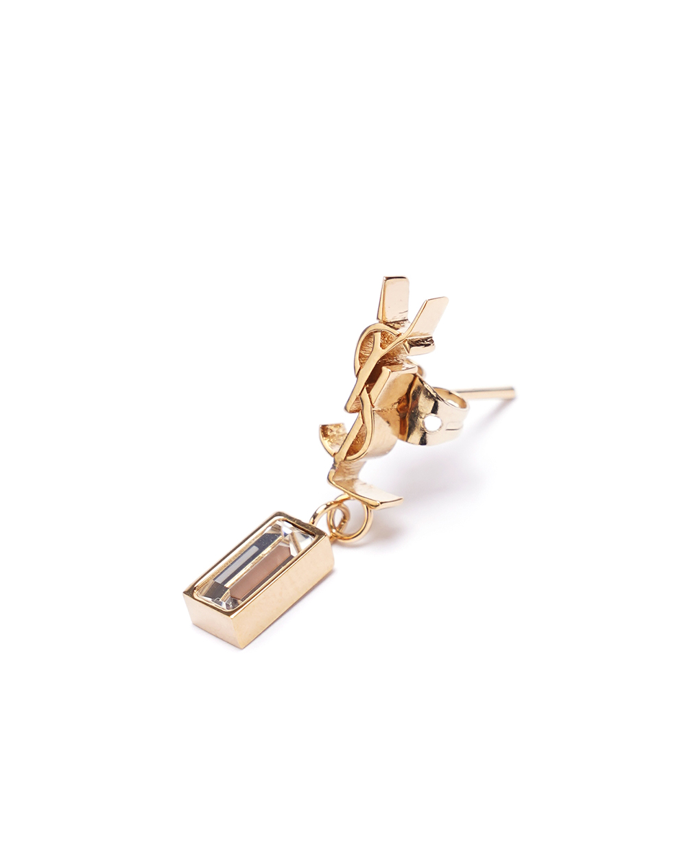 Моно сережка Saint Laurent 746624-Y1526, золотий колір • Купити в інтернет-магазині Kameron