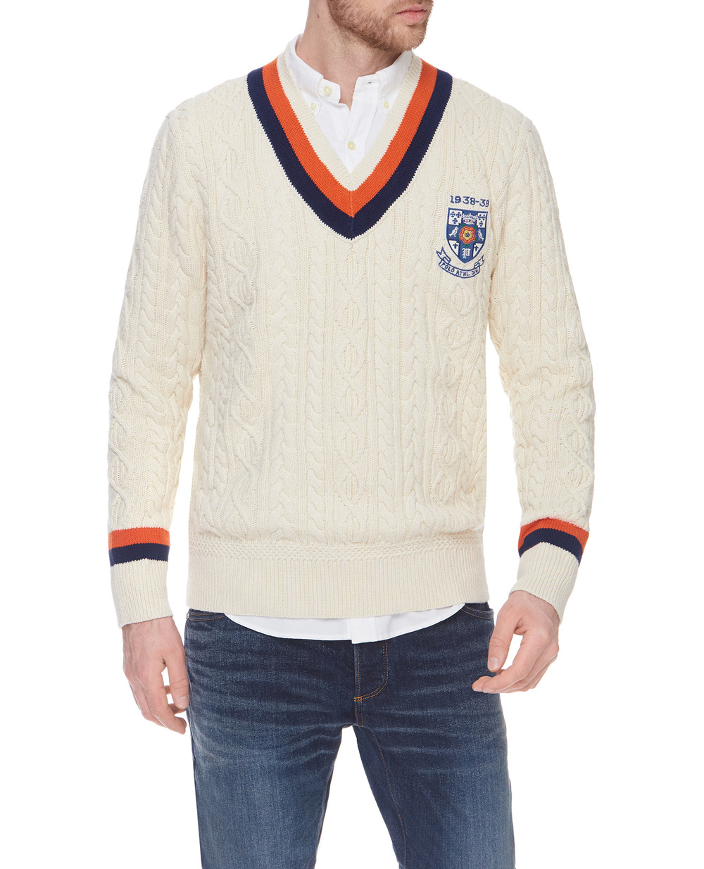 Пуловер Polo Ralph Lauren 710824524001, белый цвет • Купить в интернет-магазине Kameron