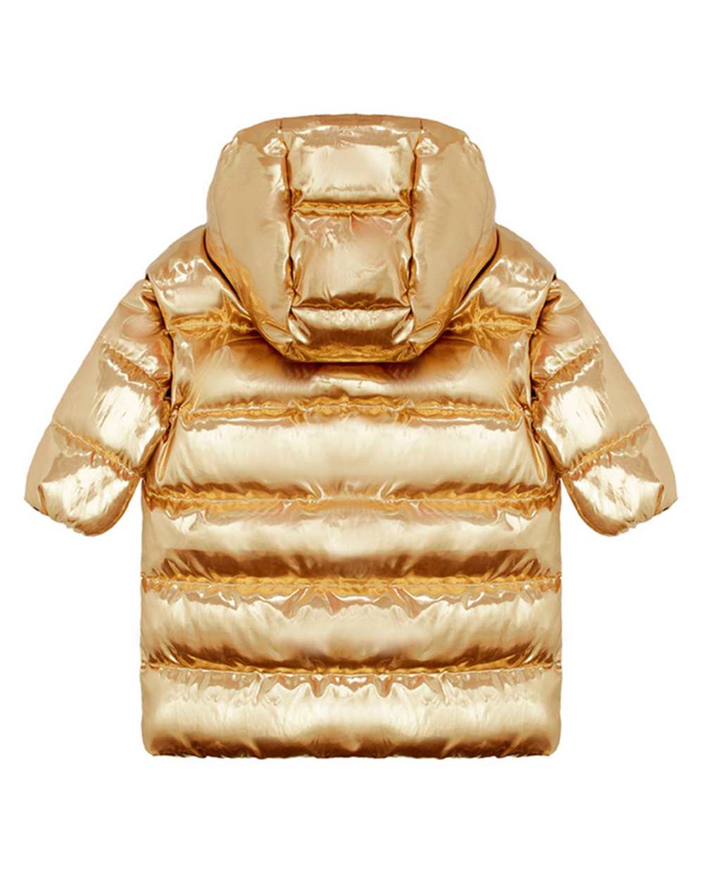 Пуховик Dolce&Gabbana Kids L4JB3Q-FUSFX-B, золотой цвет • Купить в интернет-магазине Kameron
