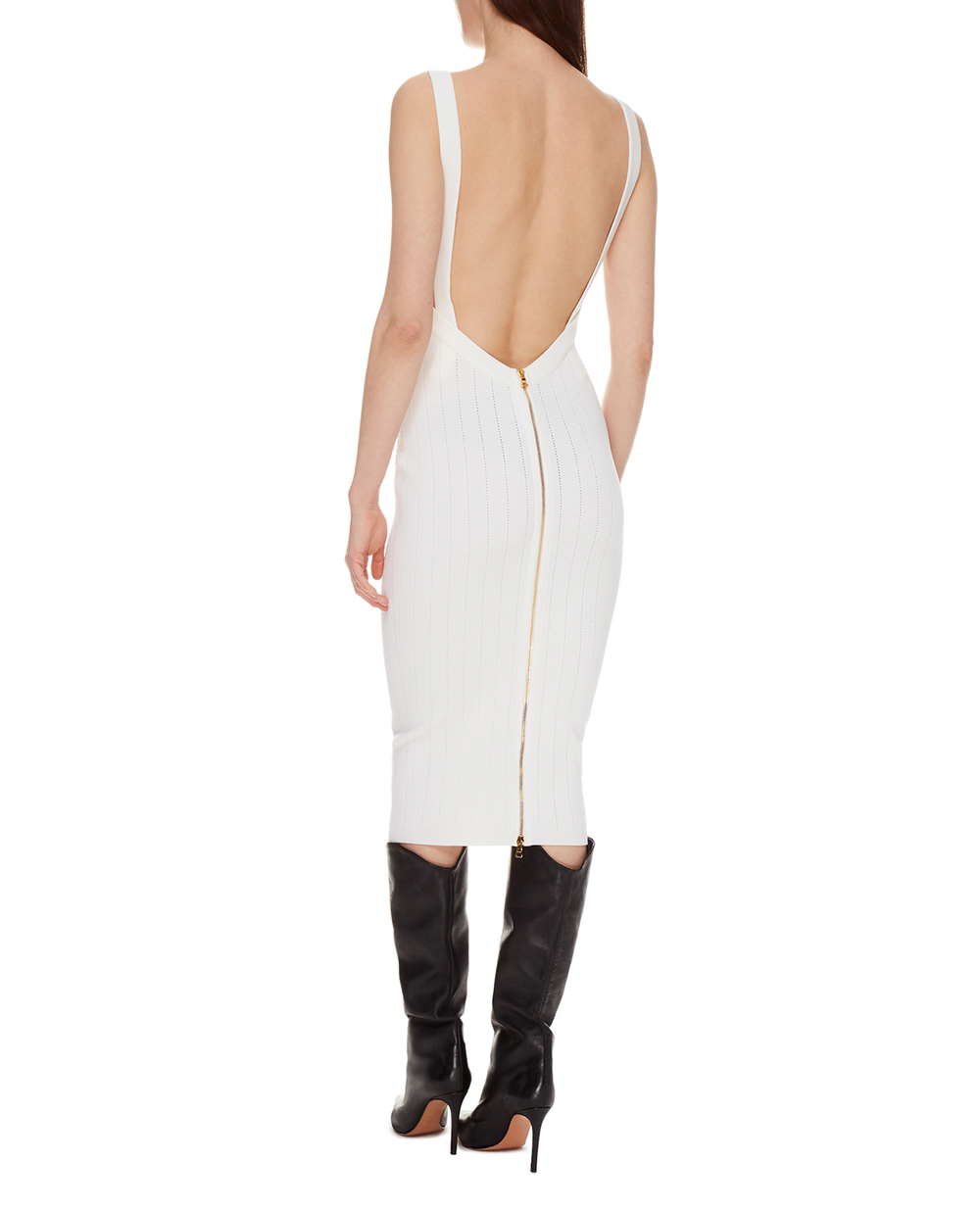 Сукня Balmain XF1RI030KB07, білий колір • Купити в інтернет-магазині Kameron
