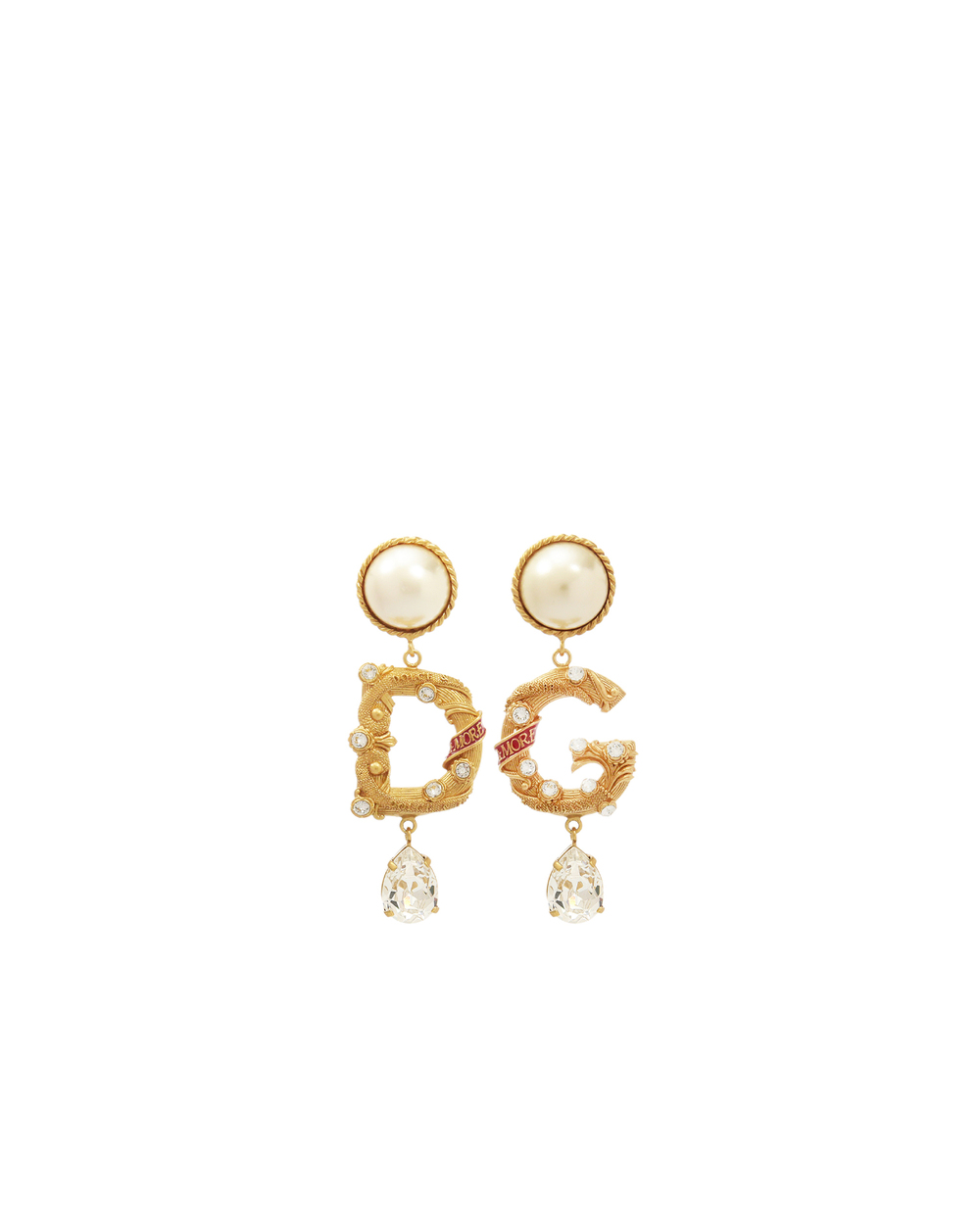 Кліпси Dolce&Gabbana WEM6M6-W1111, золотий колір • Купити в інтернет-магазині Kameron