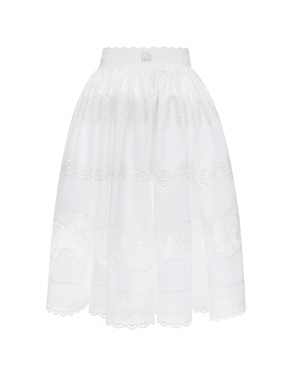 Спідниця Dolce&Gabbana F4CCJZ-FU5L5, білий колір • Купити в інтернет-магазині Kameron