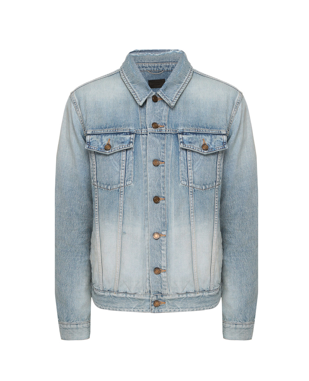 Джинсова куртка Saint Laurent 627584-Y820L, блакитний колір • Купити в інтернет-магазині Kameron