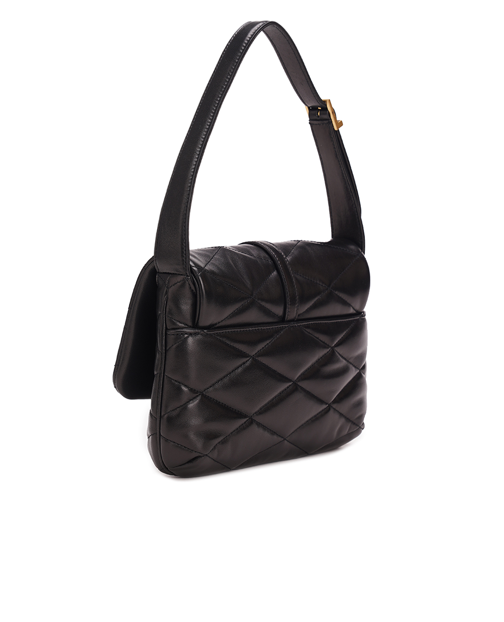 Шкіряна сумка  Le 57 Hobo Saint Laurent 698567-AAAO0, чорний колір • Купити в інтернет-магазині Kameron