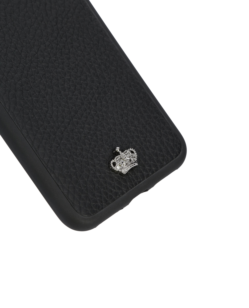 Кожаный чехол для iPhone X Dolce&Gabbana BP2408-AJ773, черный цвет • Купить в интернет-магазине Kameron